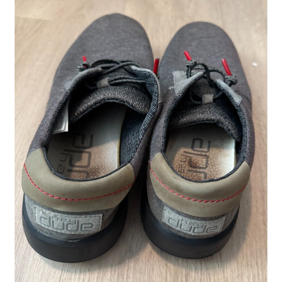 Hey Dude Slip-On Shoes Knit Charcoal Gray – Men’s Size 10 – Gently Used - Picture 5 of 6